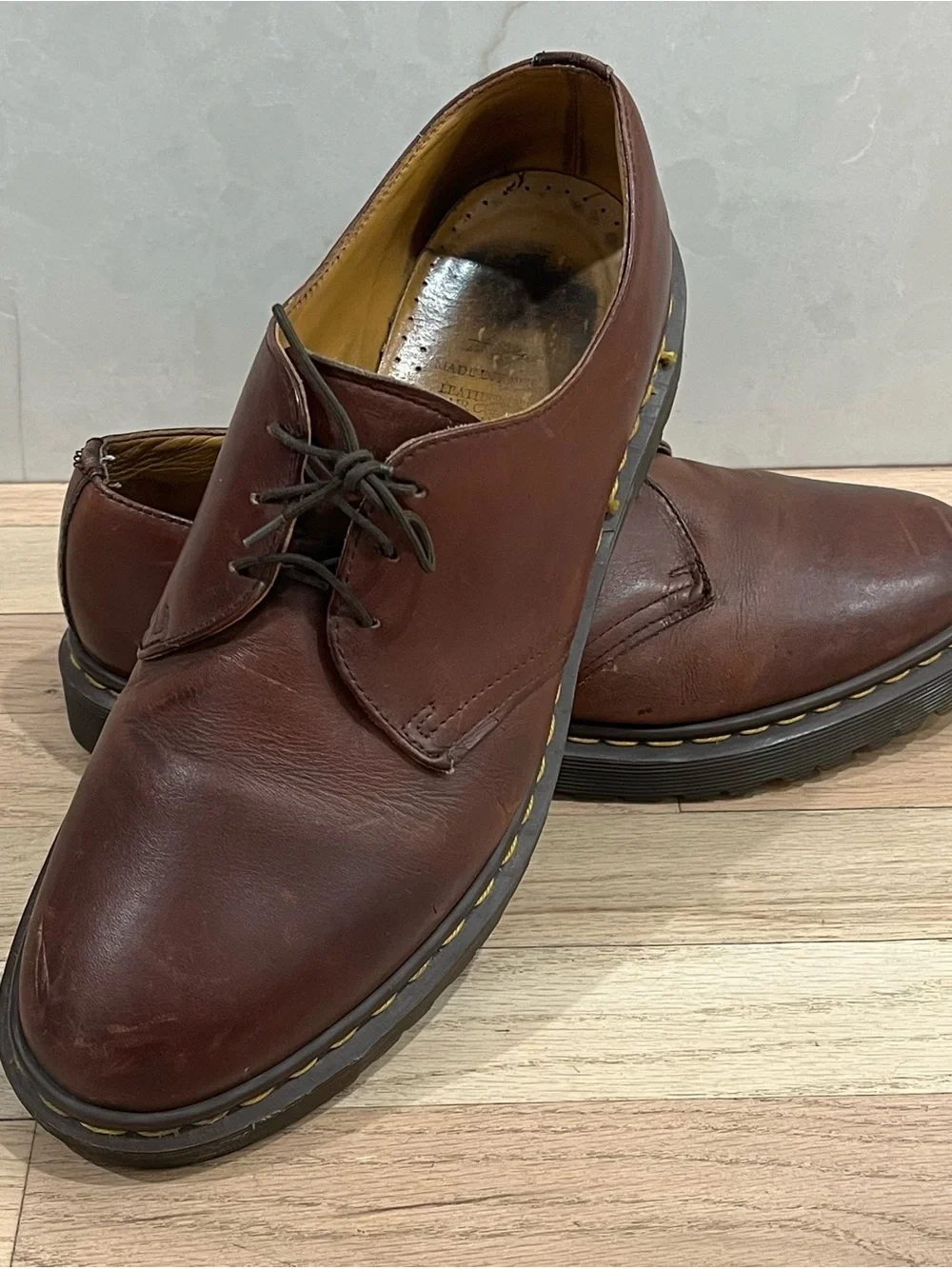 VTG Dr. Martens 1461 Made In England Brown Oxfords UK 10 US 11